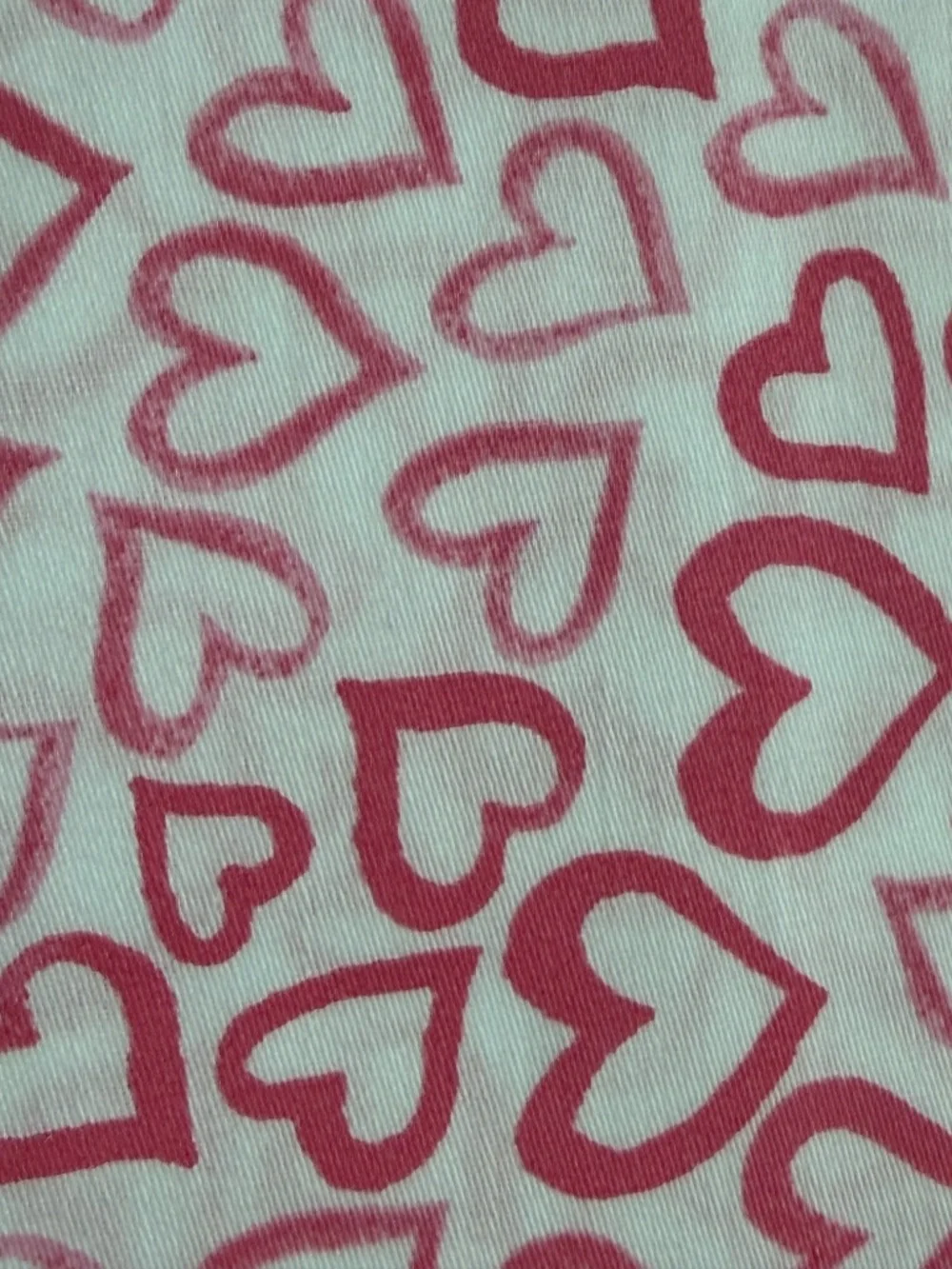 RED HEARTS Charter Club 250 TC Printed 100% Cotton Sateen-Weave FULL Sheet Set